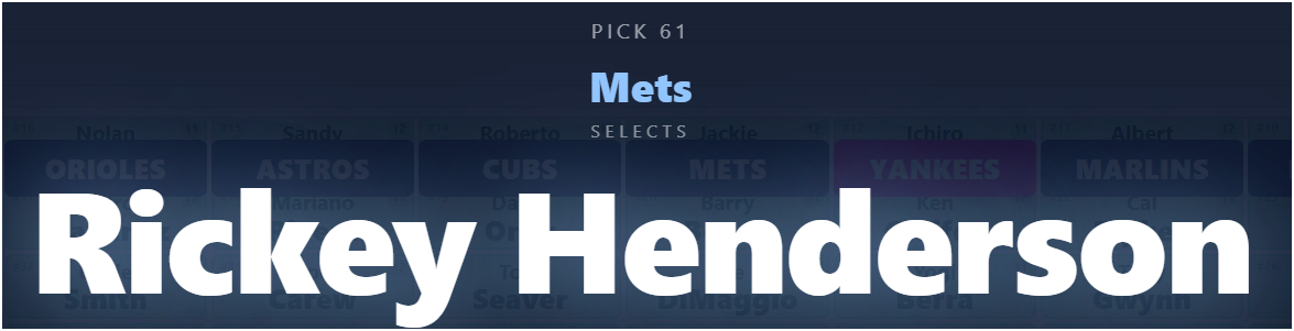 ezDraft pick announcement